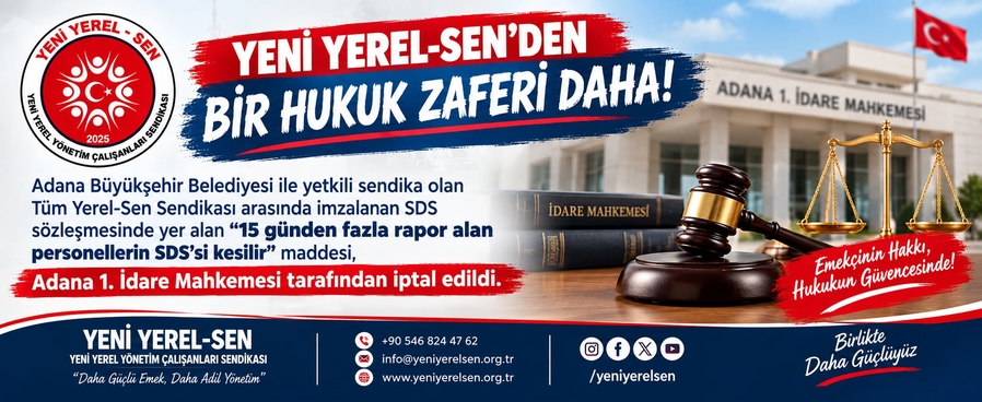 YENİ YEREL - SEN'DEN BİR HUKUK ZAFERE DAHA